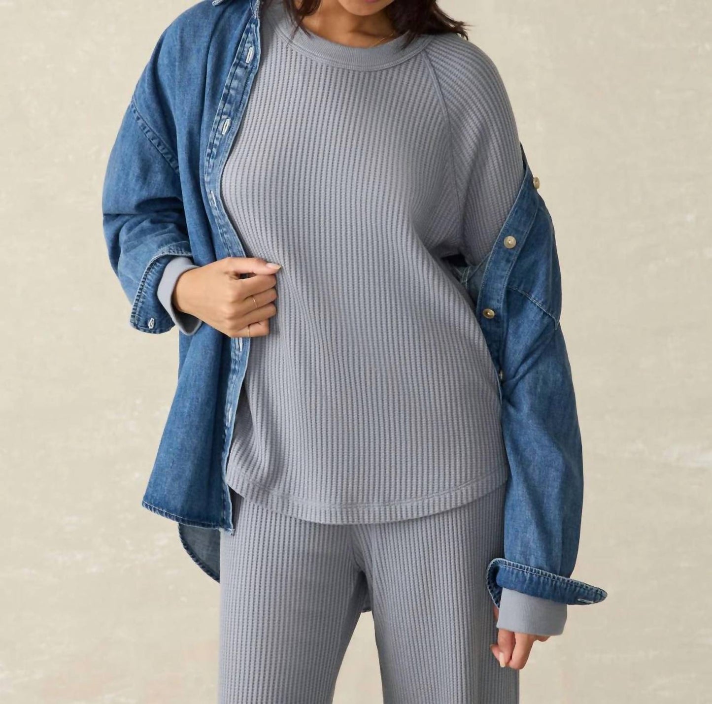 Faherty - Legend Waffle Layering Top