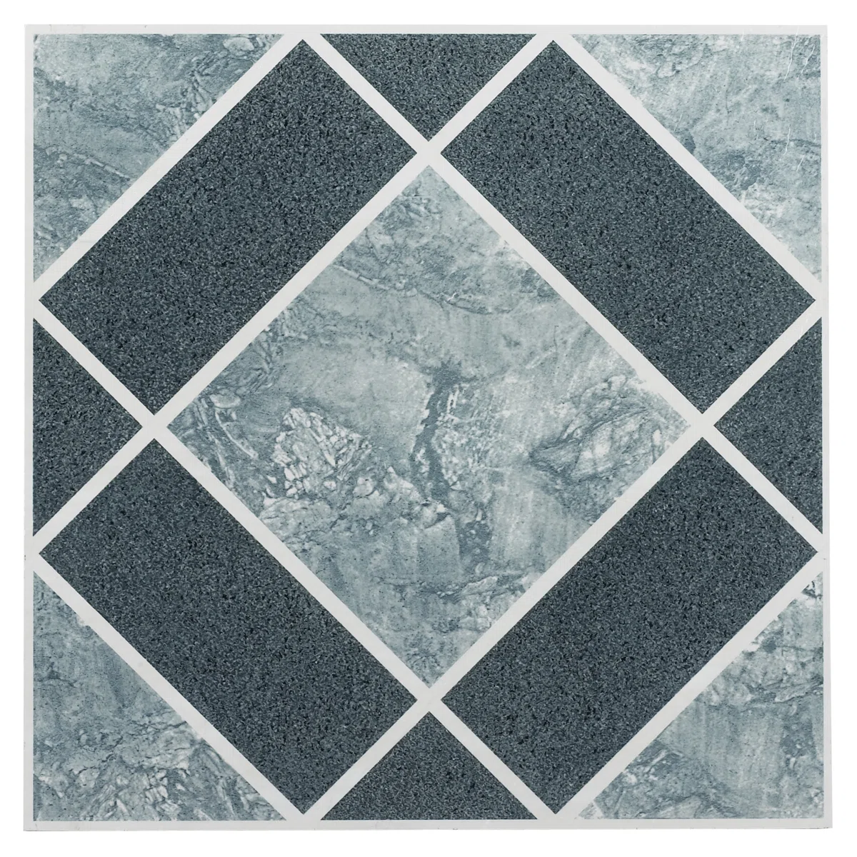 Vinyl Tile, 12 by 12-Inch, Box of 20