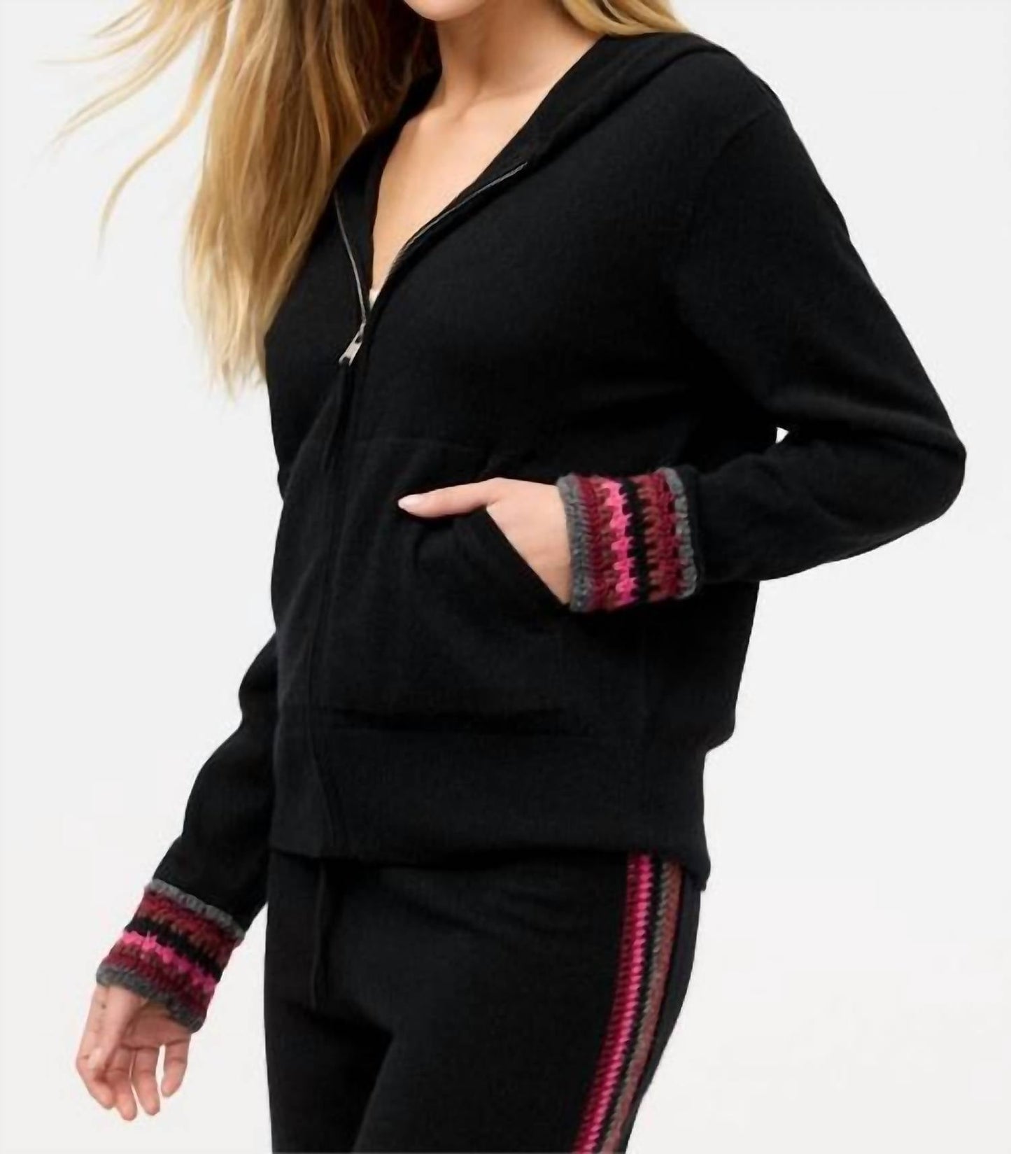 Johnny Was - CROCHET CUFF HOODIE