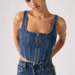 Levi'S - Seamed Zip Bustier Top