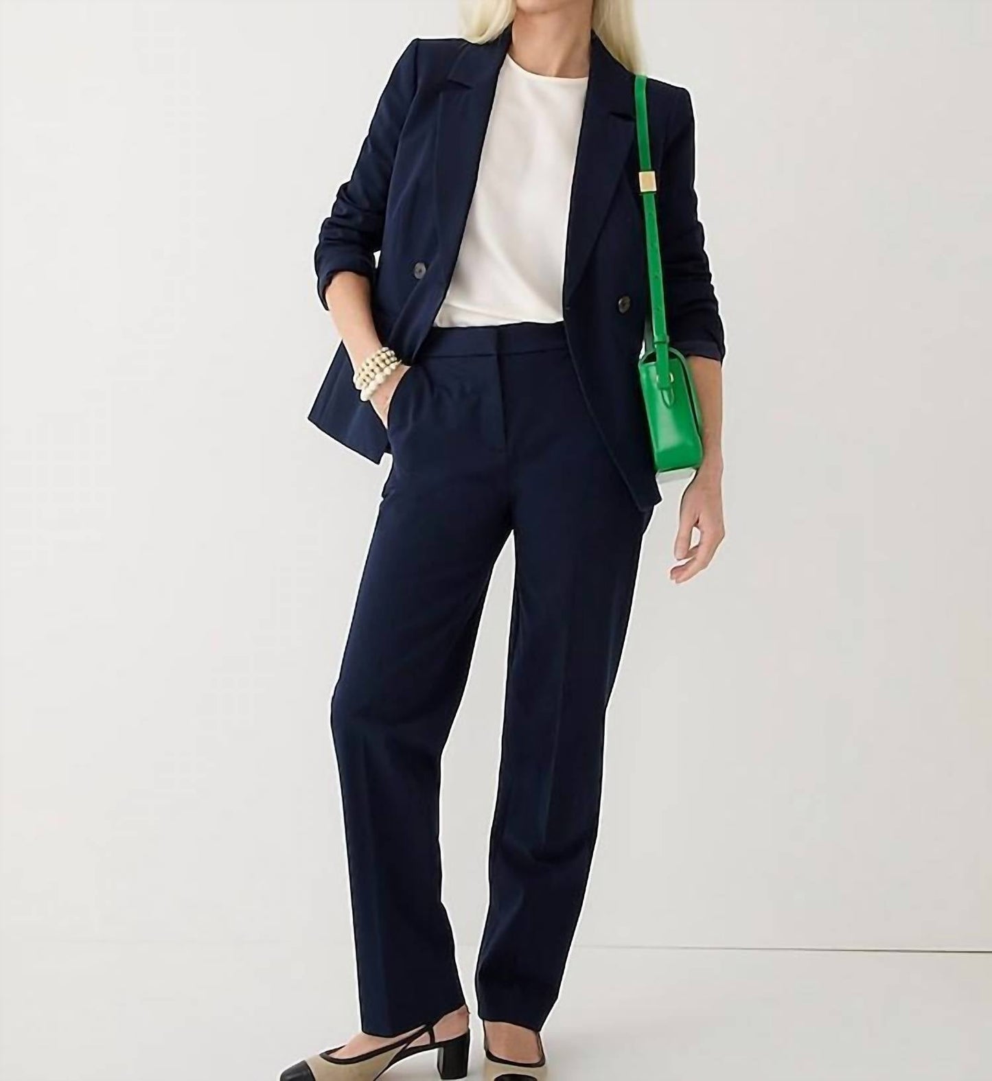J.Crew - Kate Straight-leg Pant In Bi-stretch Cotton Blend