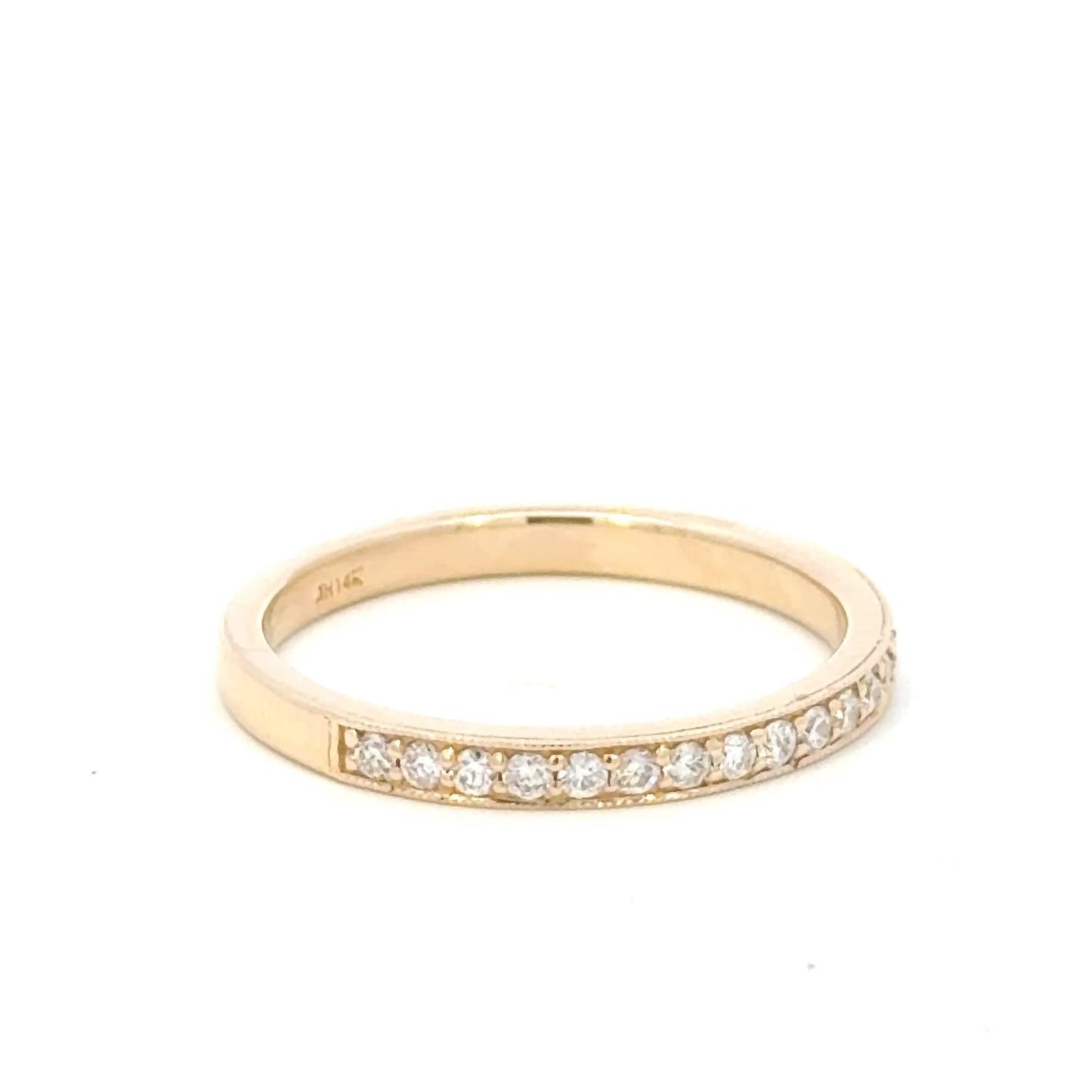 Aamiaa - 0.22 Carat Natural Diamond Channel Set Band Ring