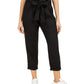 Indigo Rein Juniors' High-Rise Paperbag Pants Black Size X-Small