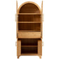 K&K 71' Tall Arched Kitchen Pantry Cabinet with Adjustable Shelves