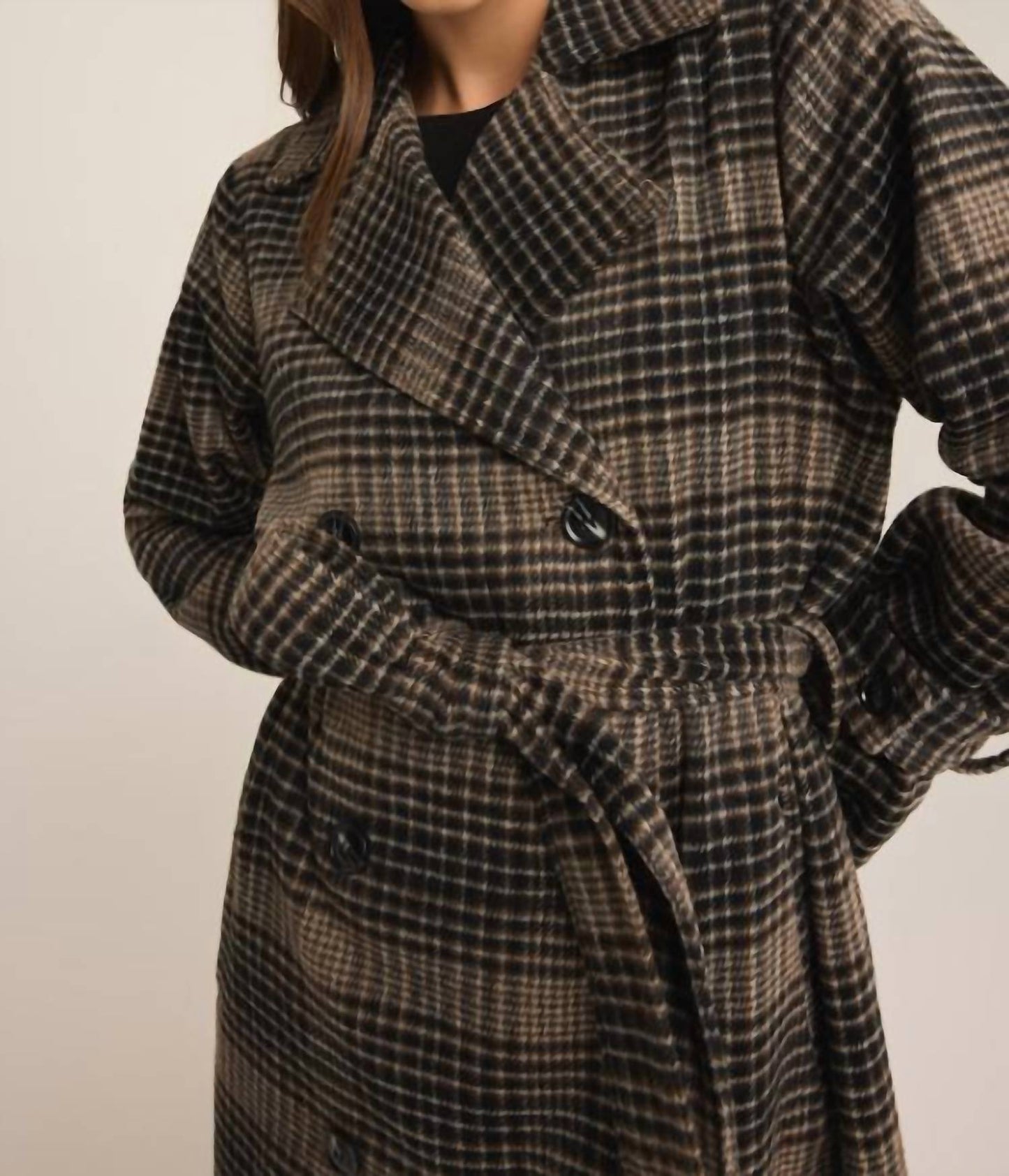 Z Supply - Women's Jackie Plaid Trench Coat