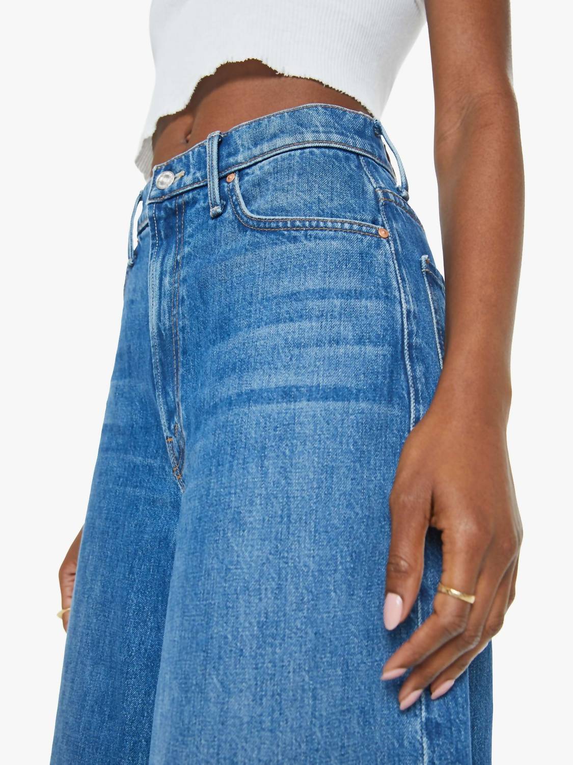 Mother - Headliner Sneak Wide Leg Jeans