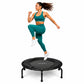 JumpSport 370 Home Gym 39" Heavy Duty Fitness Trampoline with 4-In-1 DVD, Black