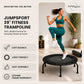 JumpSport 370 Home Gym 39" Heavy Duty Fitness Trampoline with 4-In-1 DVD, Black