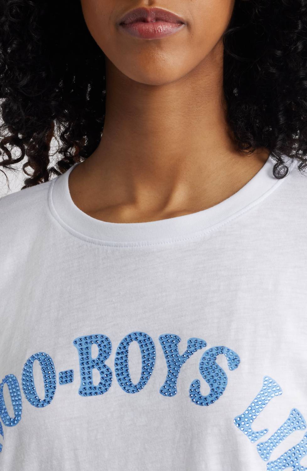 Boys Lie - Boyfriend With Rhinestone Detailing Tee