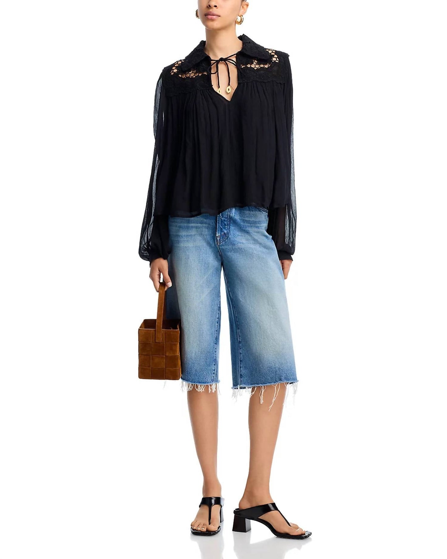 Sea - Daphne Lace Long Sleeve Top