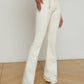 L'Agence - Ruth High Rise Straight Raw Hem Jeans