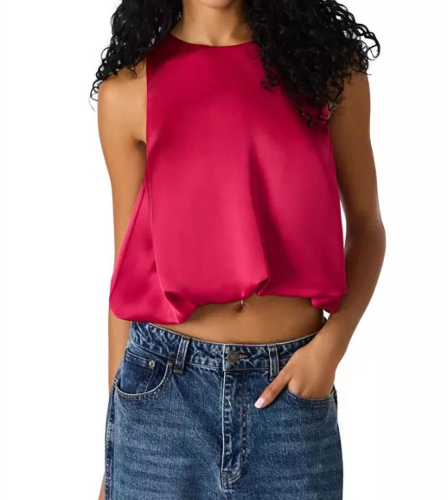 steve-madden-eve-bubble-hem-satin-top