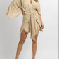 Mable - LINEN DOLMAN SLEEVE MINI DRESS