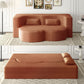 Convertible Foam-Filled Sleeper Sofa Bed with 2 Pillows