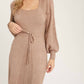 Bluivy - Café au Lait Sweater Dress