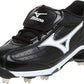 Mizuno Men's 9-Spike Classic Low GSize 5 LC Baseball Cleat Black/White