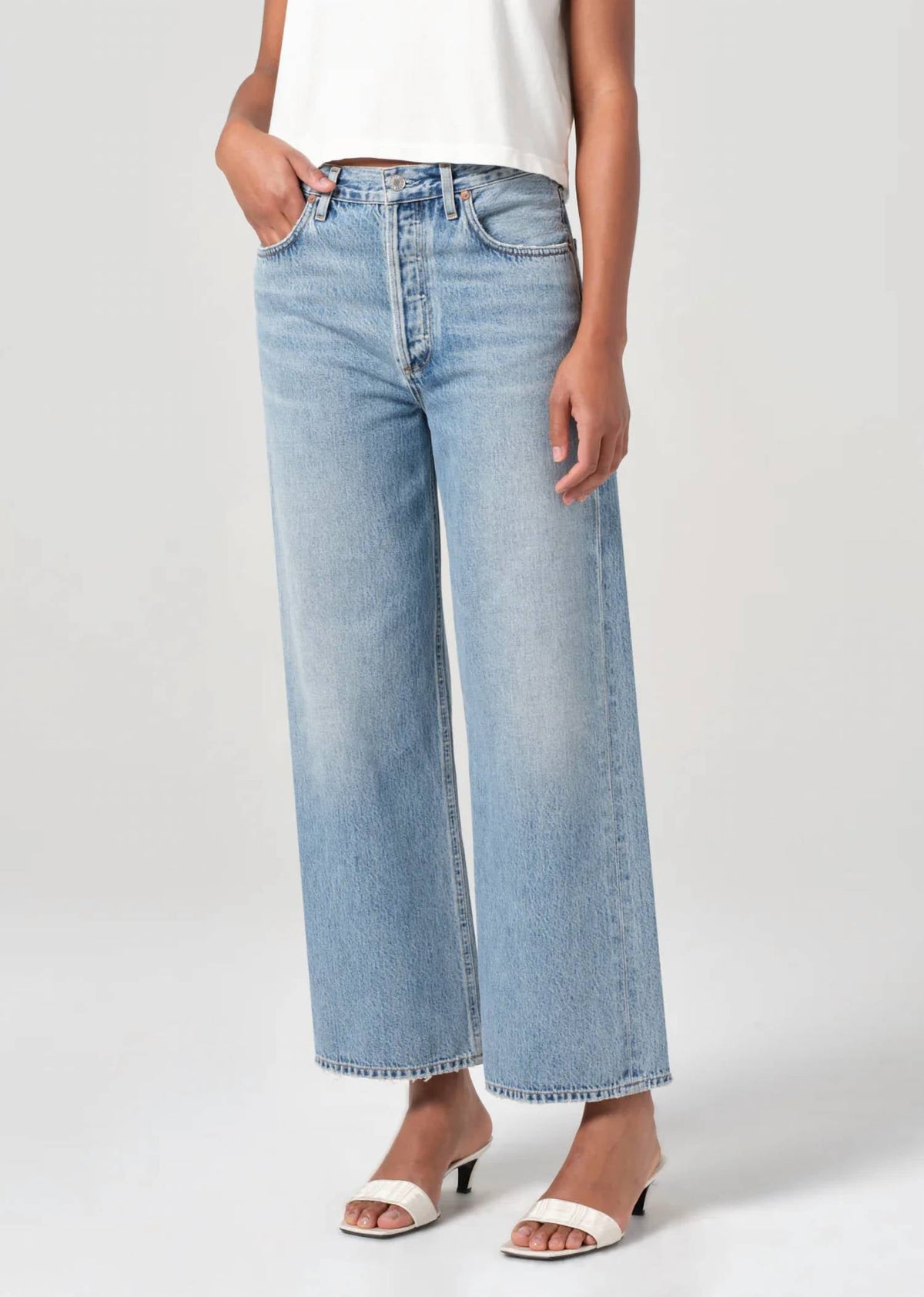 Agolde - Ren High Rise Wide Leg Jeans