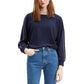 Levi's Women's Natalie Crewneck Sweatshirt Navy Size X-Large