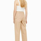 Topshop - High Rise Wide Leg Cropped Utility Pants