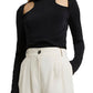 River Island Shrug Long Sleeve Bodysuit in Black, Size 2 Us