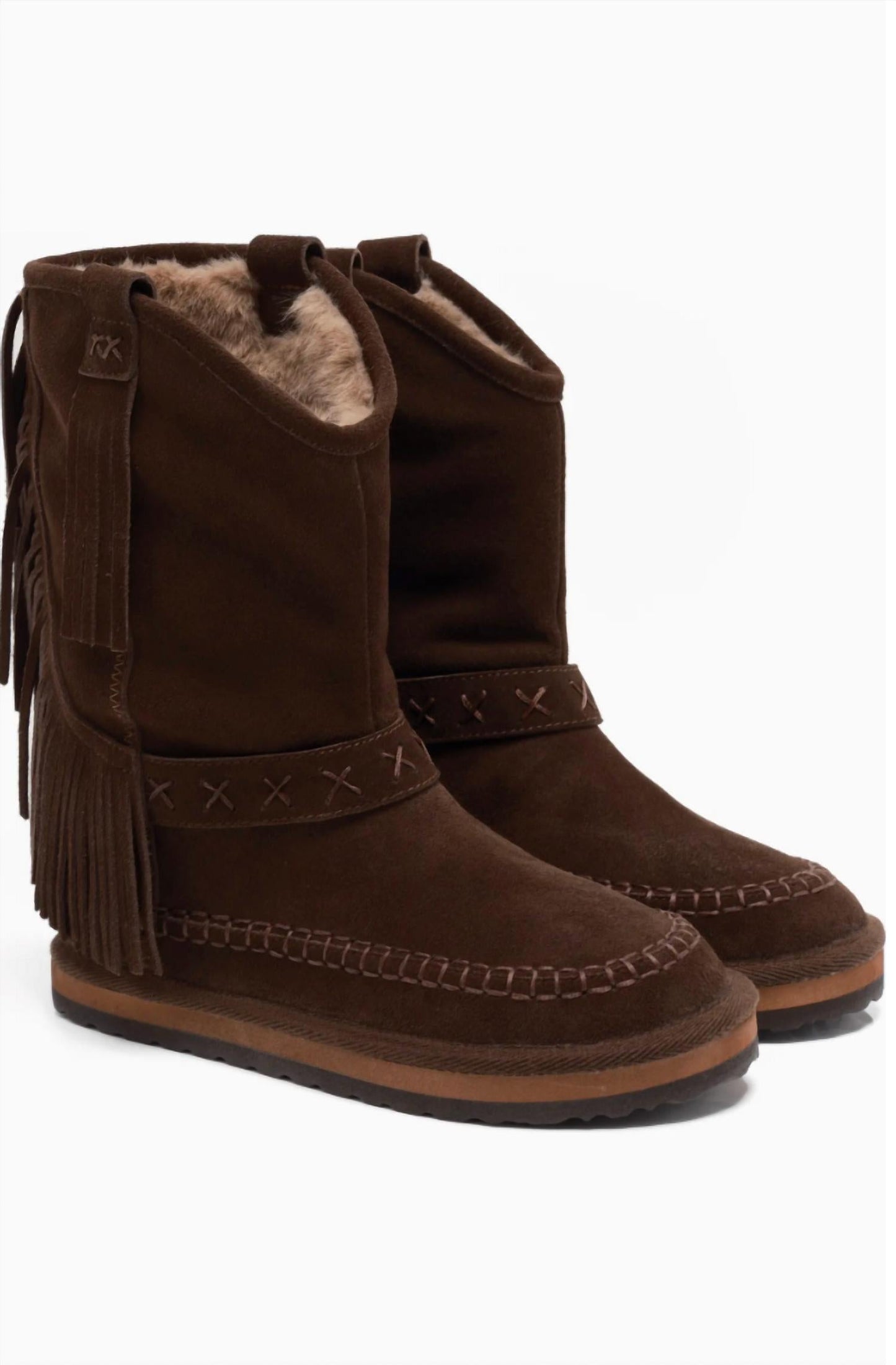 Free People - Women's Faye Fringe Pull On Boots