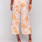 Charlie B - Printed Linen Blend Cropped Pull-on Pants