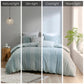Full/Queen 3 Piece Cotton Jacquard Duvet Cover Set