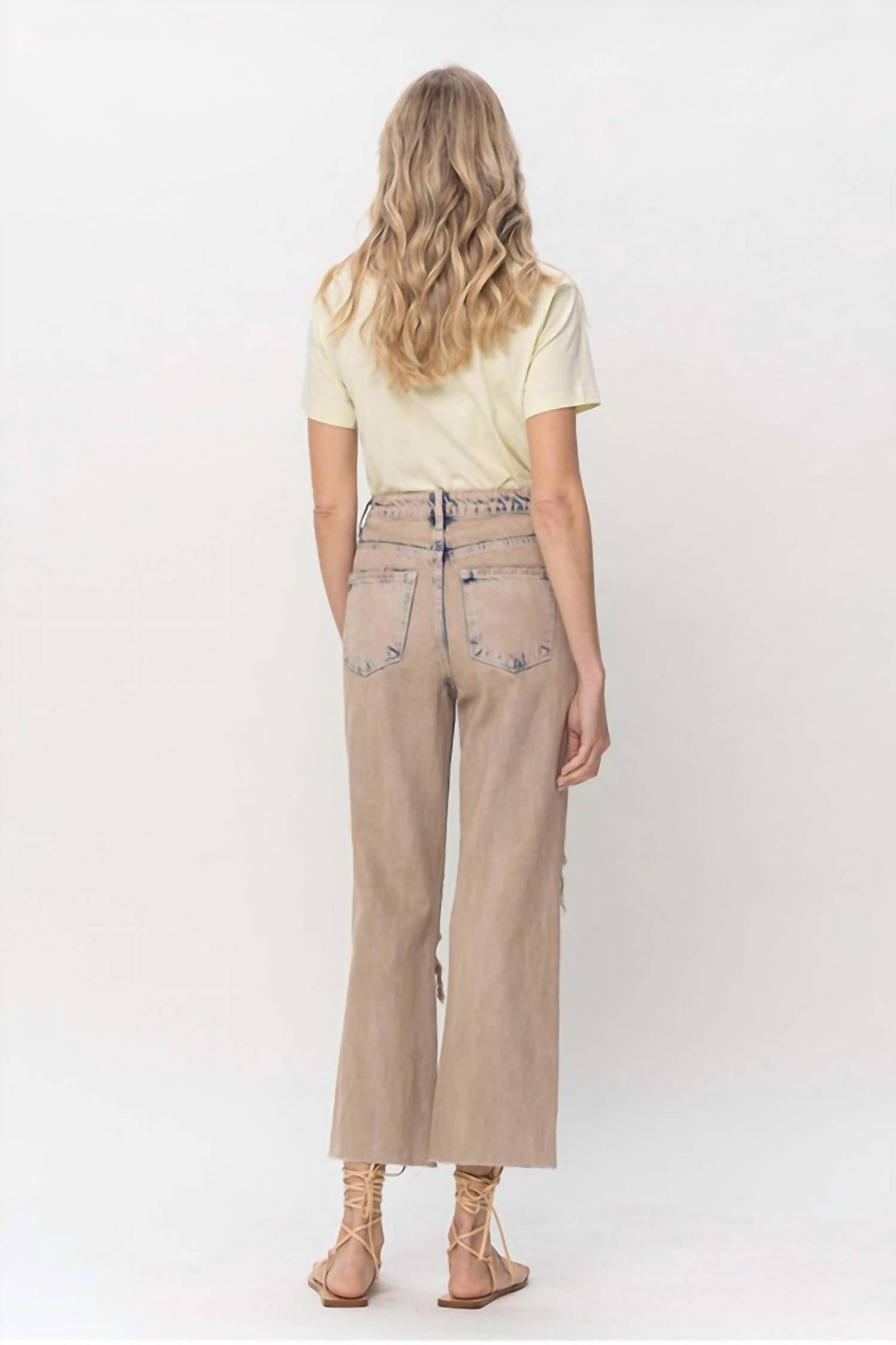 Vervet By Flying Monkey - 90s Vintage Crop Flare Jeans