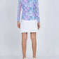 Ibkul - Mock Zip Neck Top - Kathy