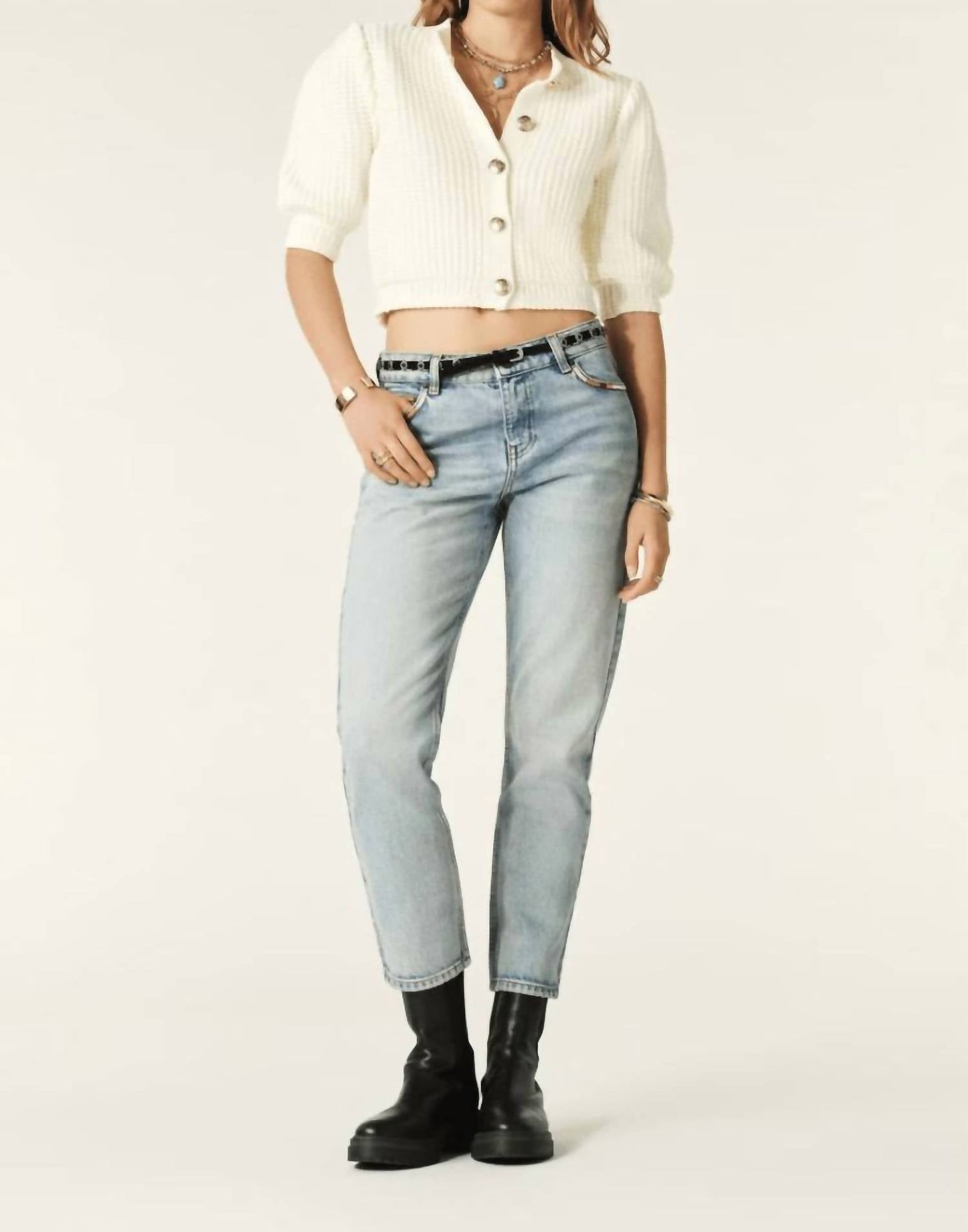 Ba&Sh - Garance Puffed Sleeves Cardigan