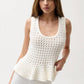Pistola - Anna Peplum Sweater Tank Top