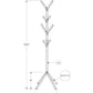Coat Rack, Hall Tree, Freestanding, 8 Hooks, Entryway, Contemporary & Modern