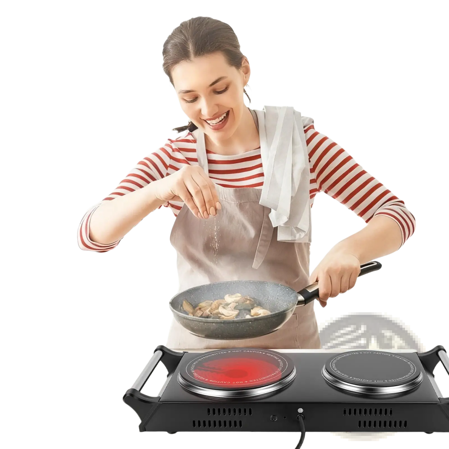 1800w Electric Double Burner Portable Infrared Hot Plate