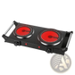 1800w Electric Double Burner Portable Infrared Hot Plate