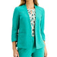 kasper-womens-open-front-ruched-sleeve-jacket-green-xlarge