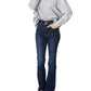 Double Take - Seam Detail Round Neck Top with Sheer Sleeves