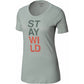 Columbia Women's Word Block Tee Green Size Extra Large
