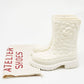 Valentino Garavani - Women's Rubber Rose Edition Atelier Mid Calf Boots