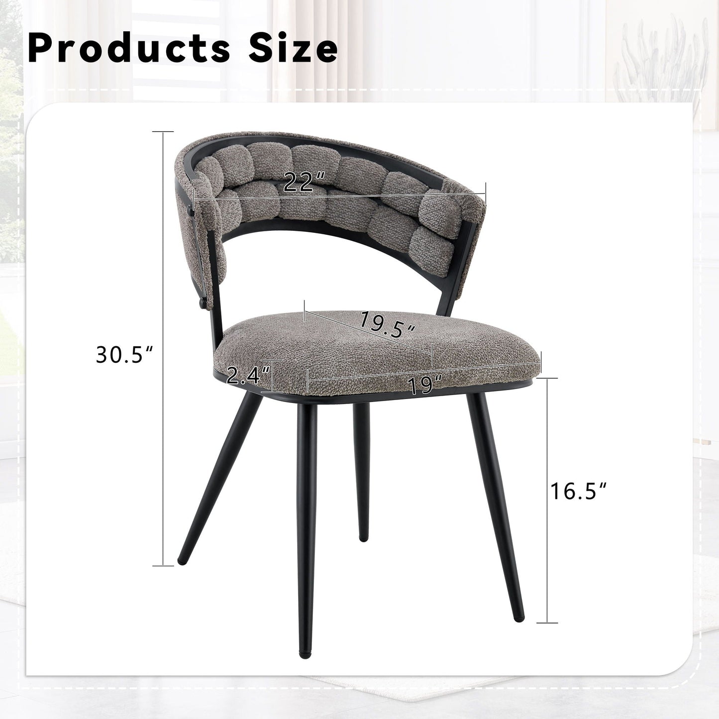 Dining Chairs For Dining Room & Kitchen (Set of 2)