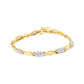 10K Yellow Gold 1.00 Cttw Round-Cut Diamond Spiral Link 7" Bracelet (H-I Color, I2-I3 Clarity)
