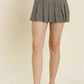 Aureum - Houndstooth Pleated Skirt