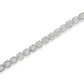 .925 Sterling Silver 1.0 Cttw Diamond Miracle-Set Square Milgrain 7" Link Tennis Bracelet (I-J Color, I3 Clarity)