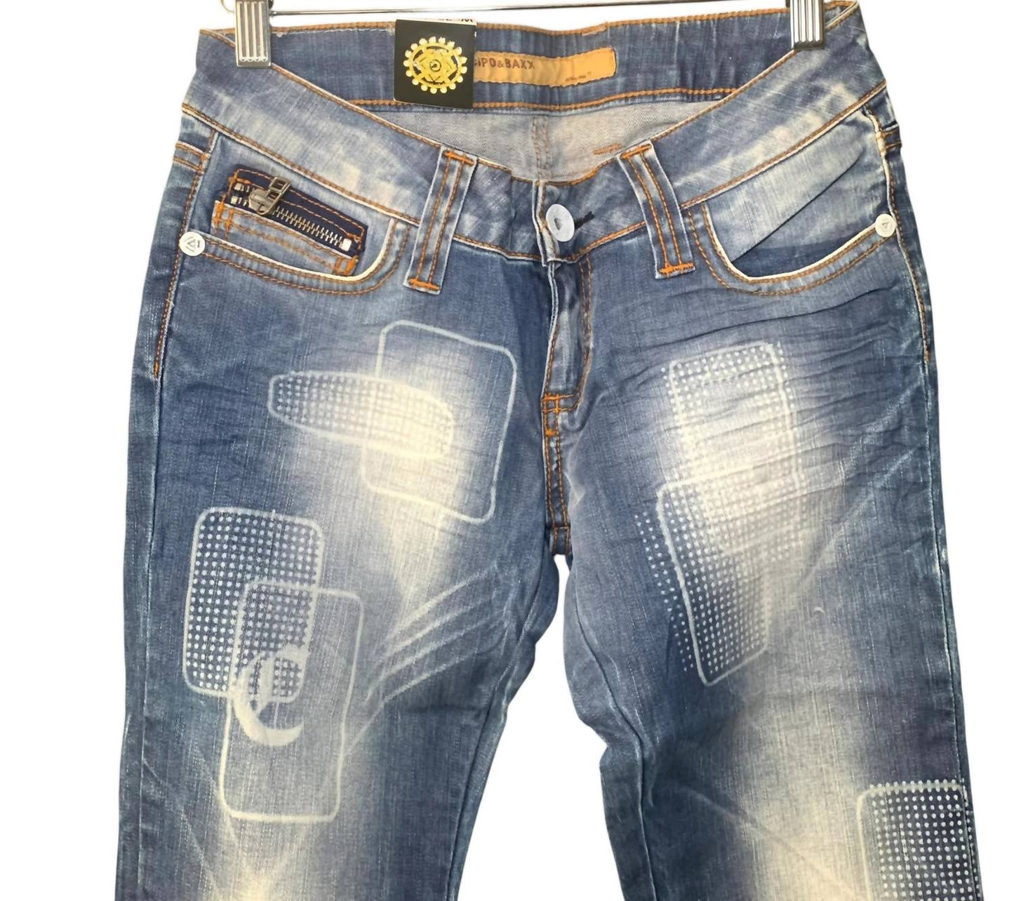 Cipo & Baxx - Women's Durable Vintage Denim Jeans