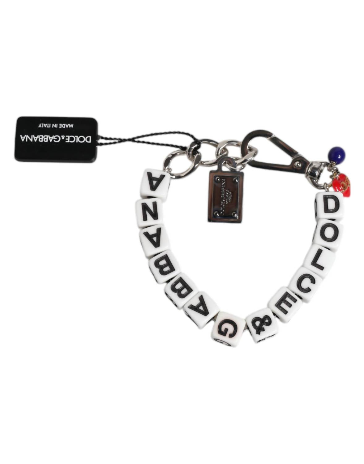Dolce & Gabbana - Women's Brass Chain Dice Logo Embellished Charm Bracelet
