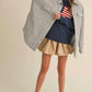 Klesis - Striped Padded Oversized Shacket