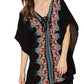 Andree By Unit - Floral Embroidered V-Neck Top