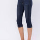 Judy Blue - Women's Non-distressed Skinny Denim Capri