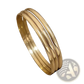 18k Gold Plated Minimalist Stackable Bangle Set