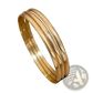 18k Gold Plated Minimalist Stackable Bangle Set