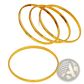 18k Gold Plated Minimalist Stackable Bangle Set